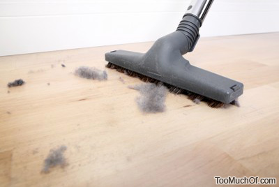too much dust