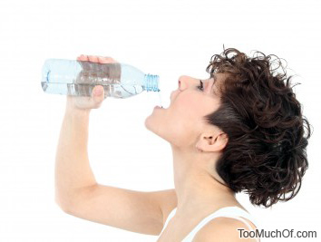 drinking too much water